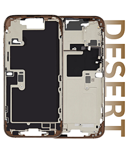 iPhone 16 Pro Max Housing Complete With Small Parts & Flexes Pull Out Desert Titanium (Complete)