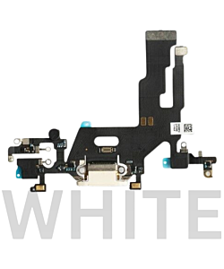 iPhone 11 Charging Port Flex White (Premium)