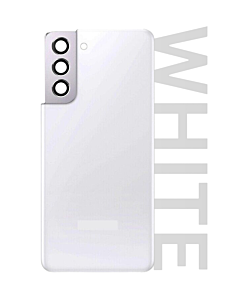 Samsung SM-G991 Galaxy S21 Rear Glass With Camera Lens Phantom White