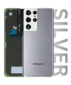 Samsung SM-G998 Galaxy S21 Ultra Rear Cover With Camera Lens Phantom Silver