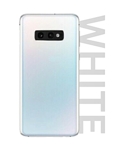 Samsung SM-G970 Galaxy S10e Rear Glass With Adhesive & Camera Lens - White