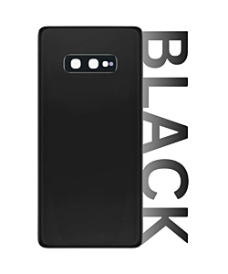 Samsung SM-G970 Galaxy S10e Rear Glass With Adhesive & Camera Lens - Black