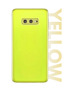 Samsung SM-G970 Galaxy S10e Rear Glass With Adhesive & Camera Lens - Canary Yellow