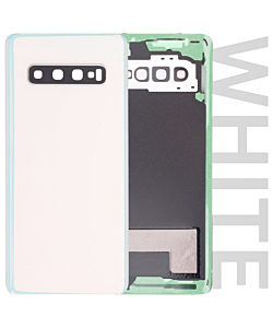 Samsung SM-G973 Galaxy S10 Rear Glass With Camera Lens Prism White