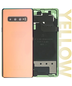 Samsung SM-G973 Galaxy S10 Rear Glass With Camera Lens Canary Yellow