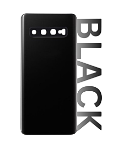 Samsung SM-G975 Galaxy S10 Plus Rear Glass With Adhesive & Camera Lens - Prism Black
