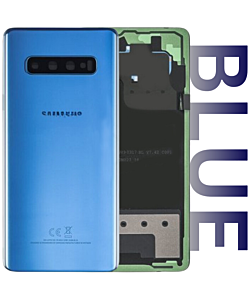 Samsung SM-G975 Galaxy S10 Plus Rear Glass With Adhesive & Camera Lens - Prism Blue