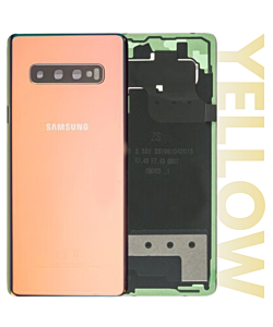 Samsung SM-G975 Galaxy S10 Plus Rear Glass With Adhesive & Camera Lens - Canary Yellow