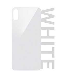 iPhone XS Rear Glass (Big Hole) - White