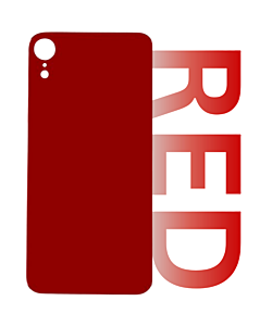 iPhone XR Rear Glass (Big Hole) - Red