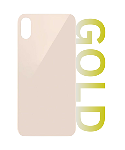 iPhone XS Max Rear Glass (Big Hole) - Gold