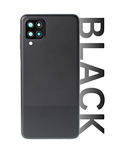 Samsung SM-A125 Galaxy A12 Rear Glass With Camera Lens Black