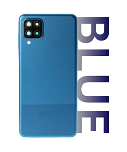 Samsung SM-A125 Galaxy A12 Rear Glass With Camera Lens Blue
