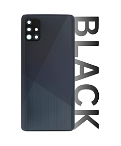 Samsung SM-A515 Galaxy A51 Rear Glass With Camera Lens Black