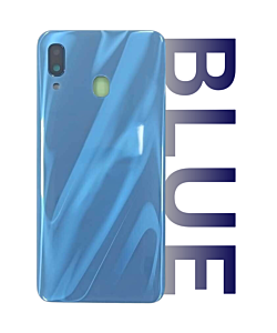 Samsung SM-A305 Galaxy A30 Rear Glass With Camera Lens Blue