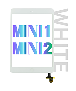 iPad Mini 1/2 Digitizer Touch Screen With Home Button White