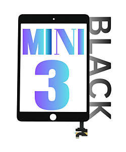 iPad Mini 3 Digitizer Touch Screen With Home Button Black