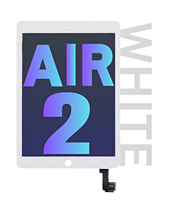 iPad Air 2 Replacement LCD Display White - Premium Aftermarket