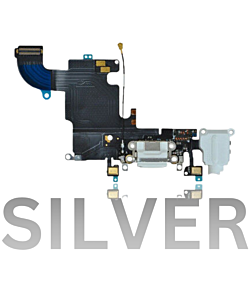 iPhone 6S Charging Port Flex Silver Pull Out
