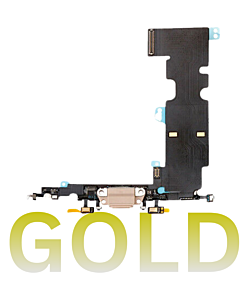 iPhone 8 Charging Port Flex Cable Gold (Premium)