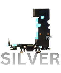 iPhone 8 Plus Charging Port Flex Cable Silver (Premium)