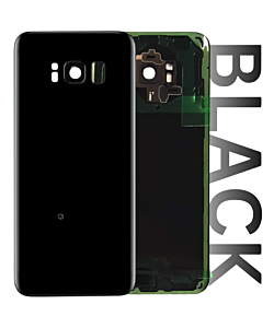 Samsung SM-G950 Galaxy S8 Rear Glass With Camera Lens Black