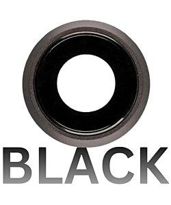 iPhone 8 Rear Camera Lens With Frame - Black