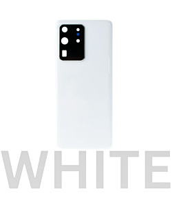 Samsung SM-G988 Galaxy S20 Ultra 5G Rear Cover Glass With Camera Lens Cloud White