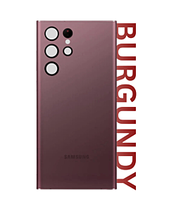 Samsung SM-S908 Galaxy S22 Ultra Rear Cover With Camera Lens Burgandy