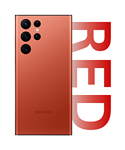 Samsung SM-S908 Galaxy S22 Ultra Rear Cover With Camera Lens Red