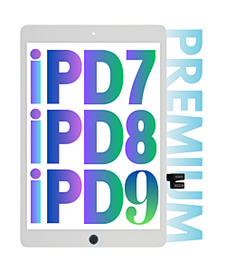 INTEC iPad 7 (2019) / 8 (2020) / 9 (2021) Digitizer Touch Panel White Premium