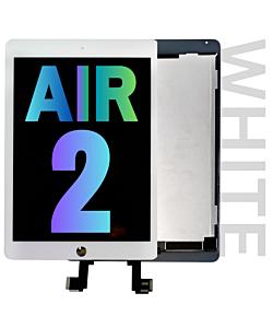 iPad Air 2 Replacement LCD Display White - Genuine 