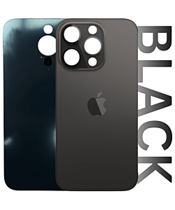 iPhone 14 Pro Max Premium Aftermarket Rear Glass Black
