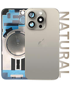 iPhone 15 Pro Max Premium Aftermarket Rear Glass Natural Titanium