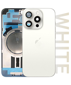 iPhone 15 Pro Max Premium Aftermarket Rear Glass White Titanium