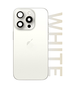 iPhone 15 Pro Max Standard Aftermarket Rear Glass White Titanium