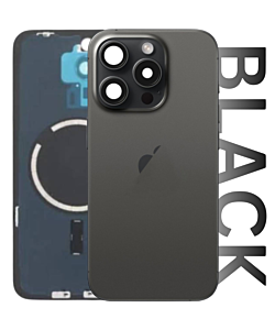 iPhone 15 Pro Premium Aftermarket Rear Glass Black Titanium