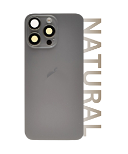 iPhone 15 Pro Standard Aftermarket Rear Glass Natural Titanium