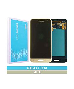 Galaxy J3 2016 (J320) LCD and Digitizer Touch Screen Assembly - Gold