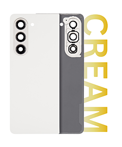 Samsung SM-F946 Galaxy Fold 5 Rear Glass With Camera Lens Cream