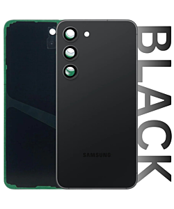 Samsung SM-S911 Galaxy S23 Rear Glass With Camera Lens Black