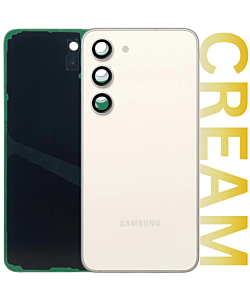 Samsung SM-S911 Galaxy S23 Rear Glass With Camera Lens Cream