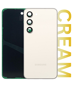 Samsung SM-S916 Galaxy S23 Plus Rear Glass With Camera Lens Cream