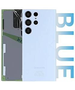 Samsung SM-S918 Galaxy S23 Ultra Rear Glass With Camera Lens Blue
