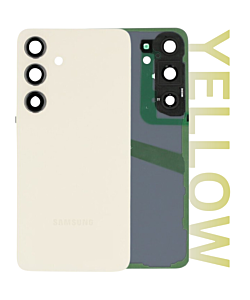 Samsung SM-S921 Galaxy S24 Rear Cover With Camera Lens Amber Yellow