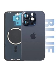 iPhone 15 Pro Premium Aftermarket Rear Glass Blue Titanium