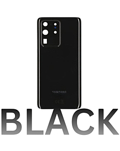 Samsung SM-G988 Galaxy S20 Ultra 5G Rear Glass With Camera Lens Cosmic Black