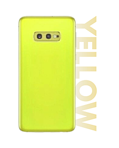 Samsung SM-G970 Galaxy S10e Rear Glass With Adhesive & Camera Lens - Canary Yellow