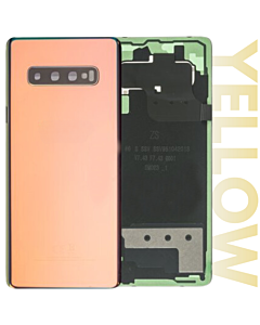 Samsung SM-G973 Galaxy S10 Rear Glass With Camera Lens Canary Yellow