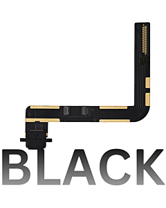 iPad 7 / 8 / 9 (2019 / 2020 / 2021) Charging Port Flex Black
